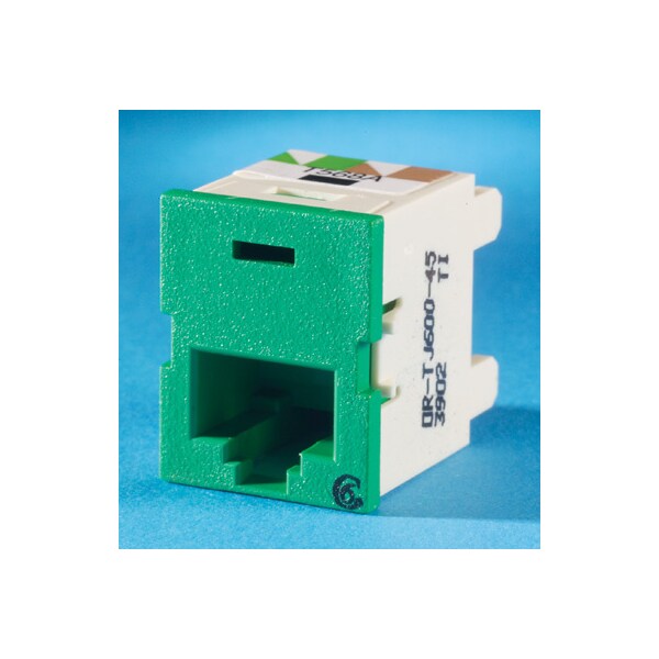 Legrand Clarity 6 Tracjack, T568A/B, 180 Degree, Green TJ60045 Zoro